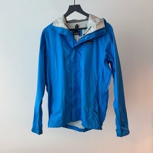 Patagonia H2NO Rain Jacket Mens Medium Blue Hooded Waterproof Nylon Jacket